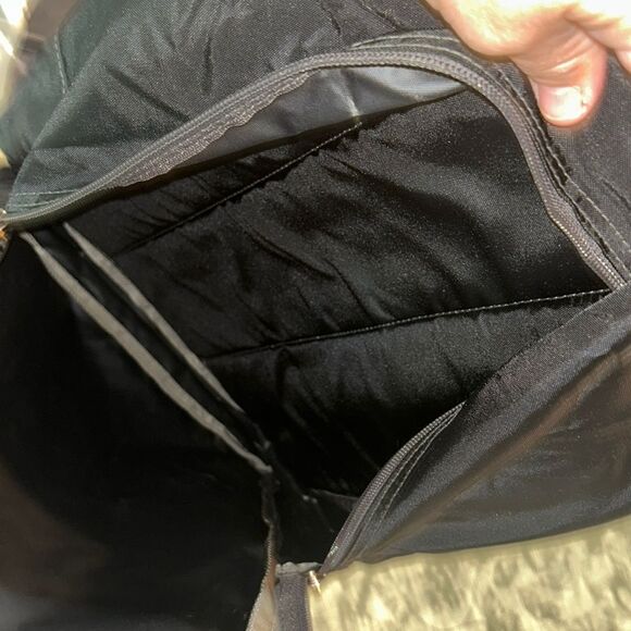 L.L. Bean Black/Silver Back Pack - Picture 4 of 7